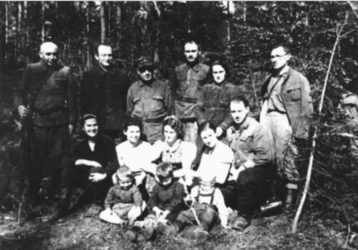 YV Naliboki- Poland- May 1944- Jews in the Tuvia Bielski Partisan Family Camp in the Naliboki Forest